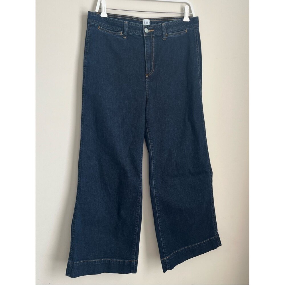 Gap High Rise Wide Leg Crop Denim